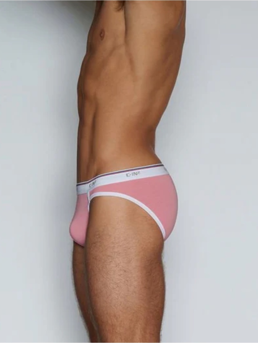 C-IN2 Throwback Sport Men's Pink Cotton Briefs - Low Rise - Picture 4 of 6